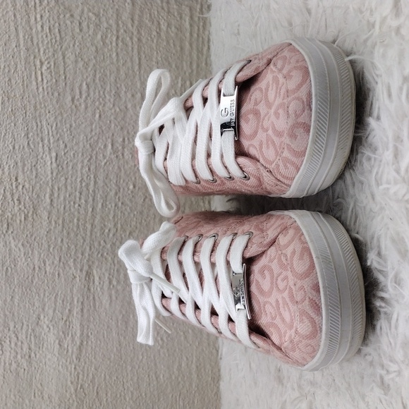 G by Guess Tannur Pink Fabric Upper Round Toe Low Top Lace Up Sneaker Shoe - Picture 3 of 16